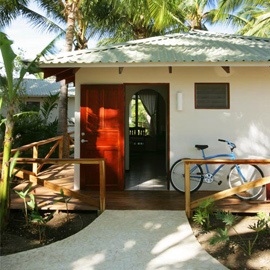 Bungalow at Harmony Hotel at Nosara Beach in Guanacaste, Costa Rica.
