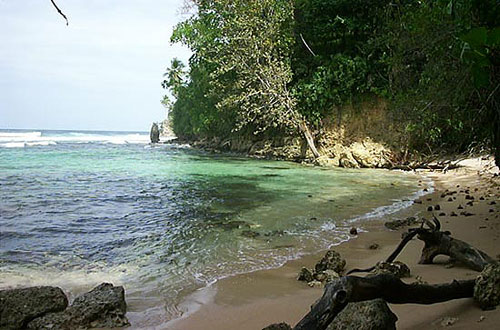 Puerto Viejo cove in the southern Caribbean region of Costa Rica.