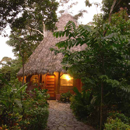 La Luna Lodge bungalow in Corcovado, Costa Rica.