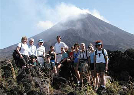 Family tour to Arenal Volcano, Costa Rica.