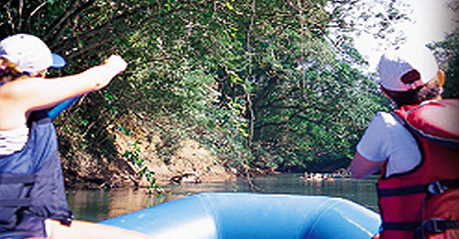 Float trip on the Penas Blancas River in Costa Rica.