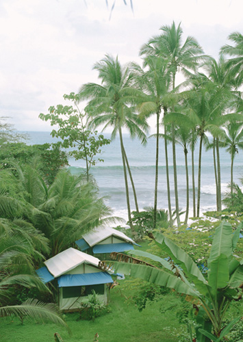 Tents at the Corcovado Lodge on the Osa Peninsula in Costa Rica.