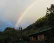 Rainbow in the rain