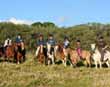 Family horseback ride