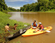 Kayakers and Locals