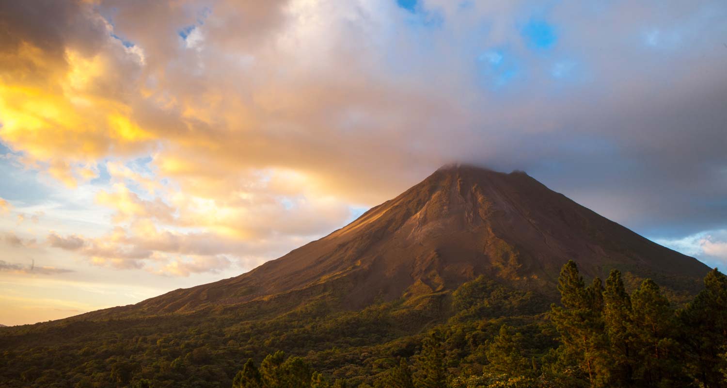 Arenal Volcano at Sunset